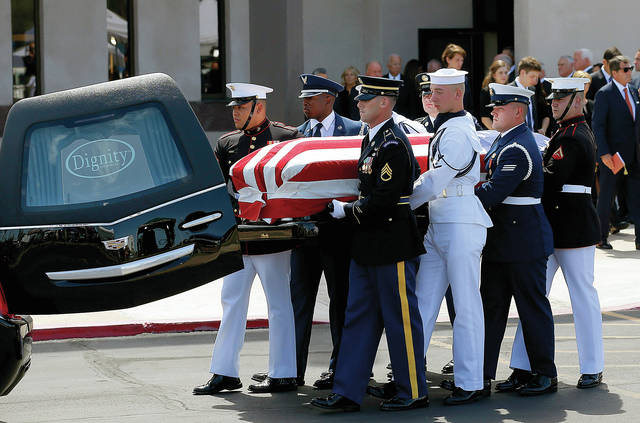 Friends Call John Mccain Hero Maverick At Arizona Funeral
