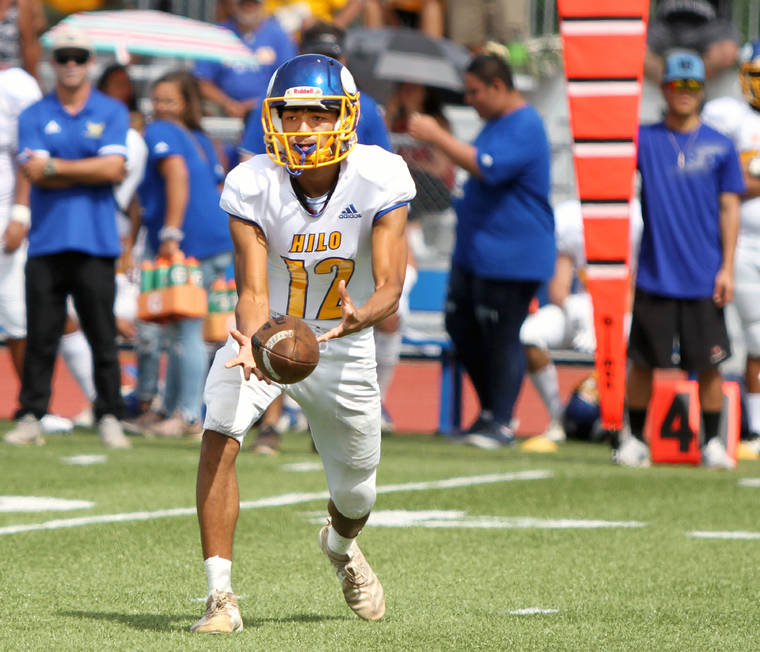 BIIF football: Hilo steamrolls Konawaena in D-I championship preview - Hawaii Tribune-Herald