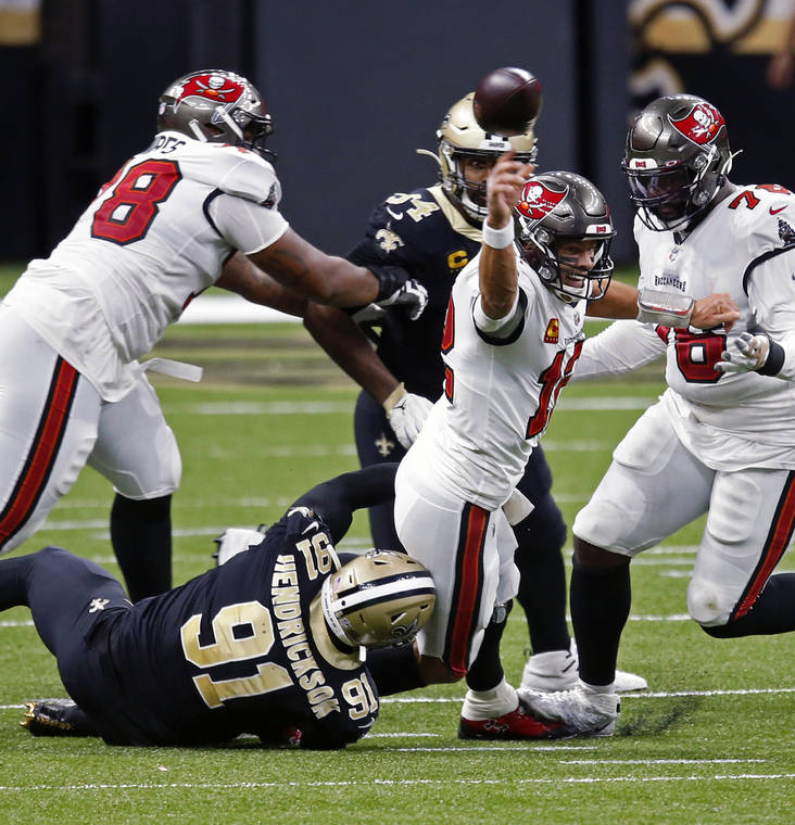 Saints sack Brady: Star QB's Buccaneers debut fizzles in New Orleans | Hawaii Tribune-Herald