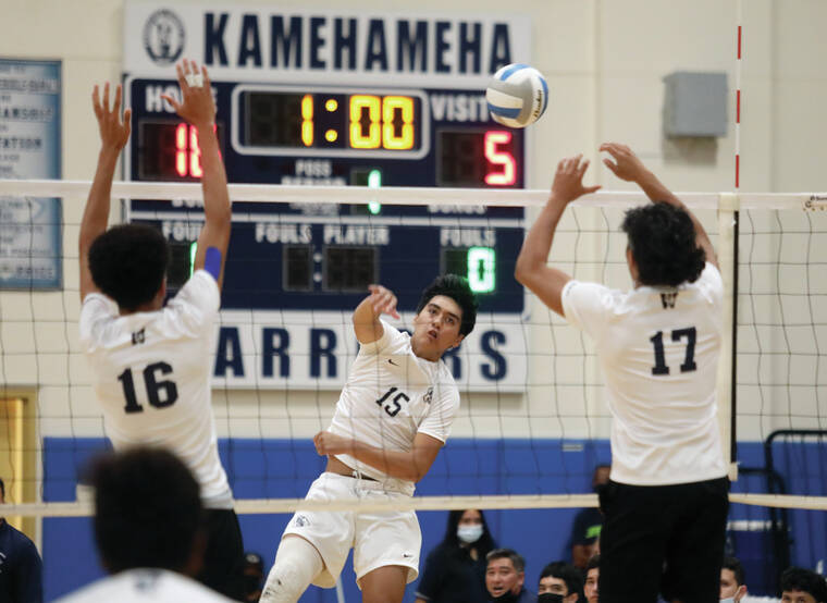 BIIF volleyball: Kamehameha outside hitters ‘growing into it’ - Hawaii ...