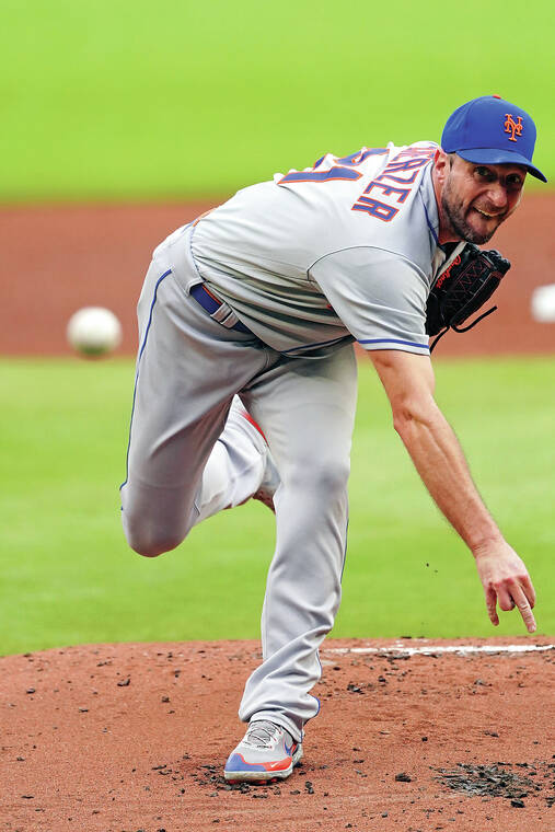 Scherzer shines as Mets cool off Braves 4-1 in series opener