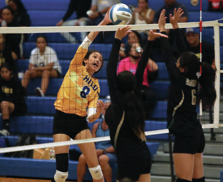 Volleyball photos Hilo downs Honokaa in 3 sets Hawaii TribuneHerald