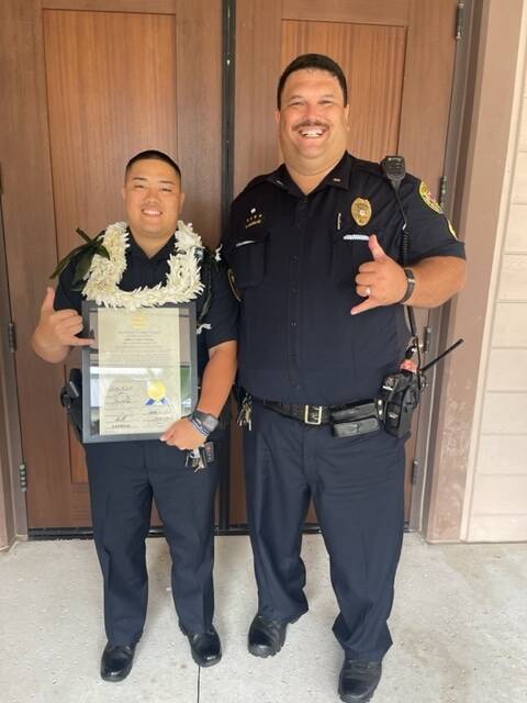 Ka‘u patrol officer recognized for saving woman’s life