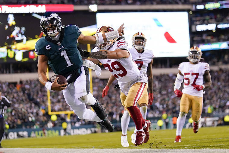 Hurts, Eagles soar into Super Bowl, rout 49ers for NFC title - Hawaii  Tribune-Herald