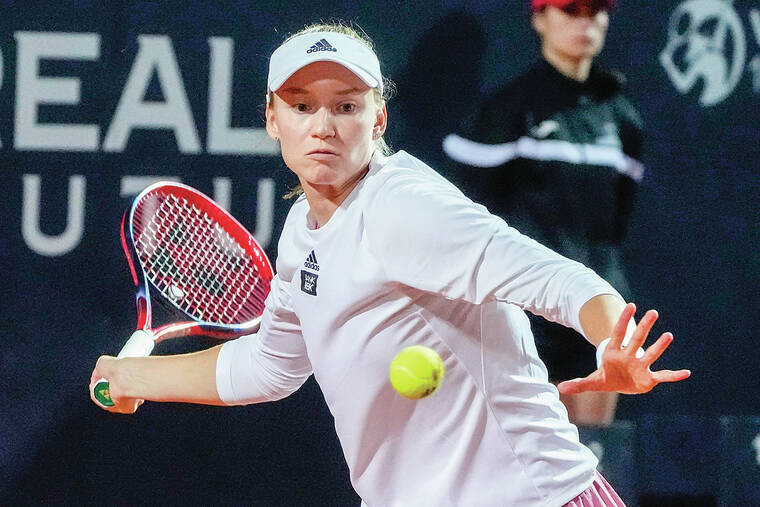 Elena Rybakina wins Italian Open after Anhelina Kalinina retires