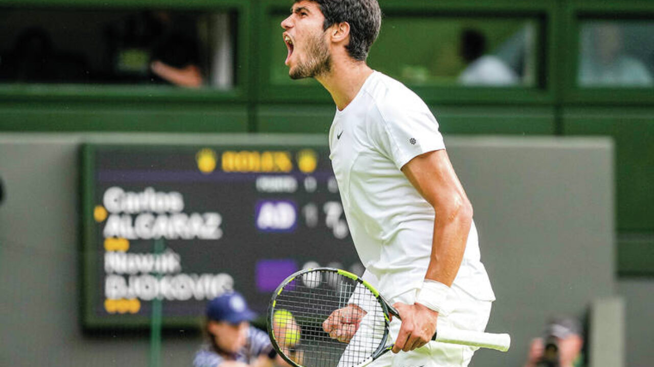Carlos Alcaraz beats Novak Djokovic in 5 sets to win Wimbledon for a second Grand Slam trophy