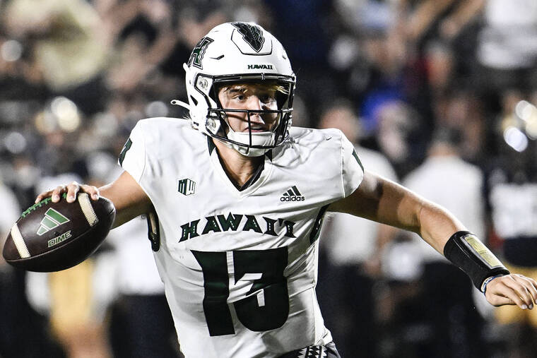 football faces schematic from Hawaii's Run and Shoot offense - Hawaii Tribune-Herald