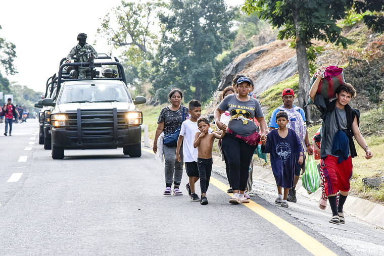 US delegation meets with Mexico’s government on migrant influx, as