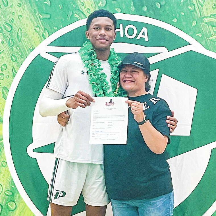 Pahoa’s Paio inks college men’s volleyball letter of intent