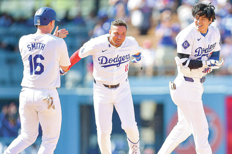 Shohei Ohtani gets winning hit in Dodgers’ walk-off victory