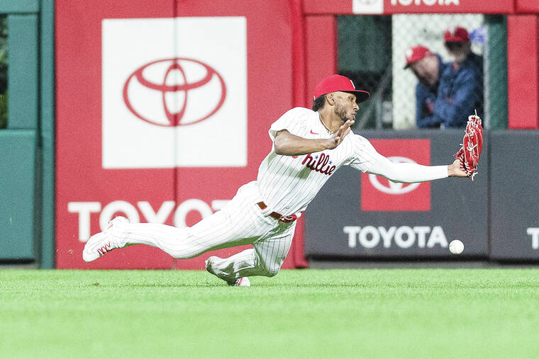 Phillies’ Johan Rojas made it look easy in center last year. This season hasn’t been as smooth