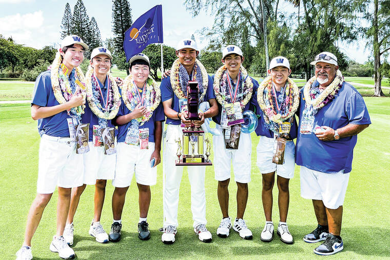 Waiakea boys golf wins back-to-back state championship