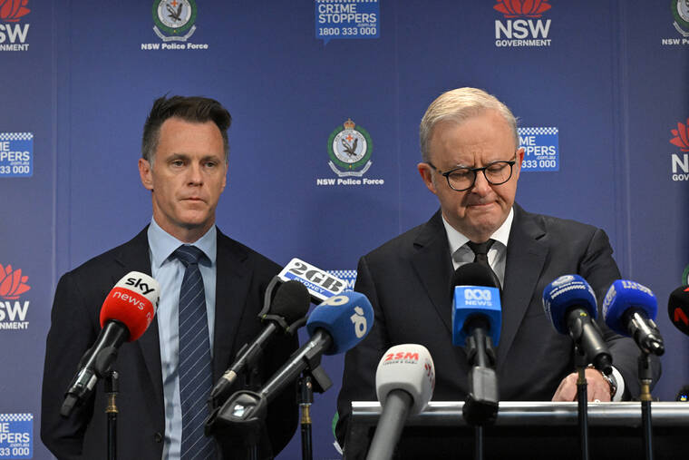 Australian leader pledges stricter gun laws after deadly Bondi shooting