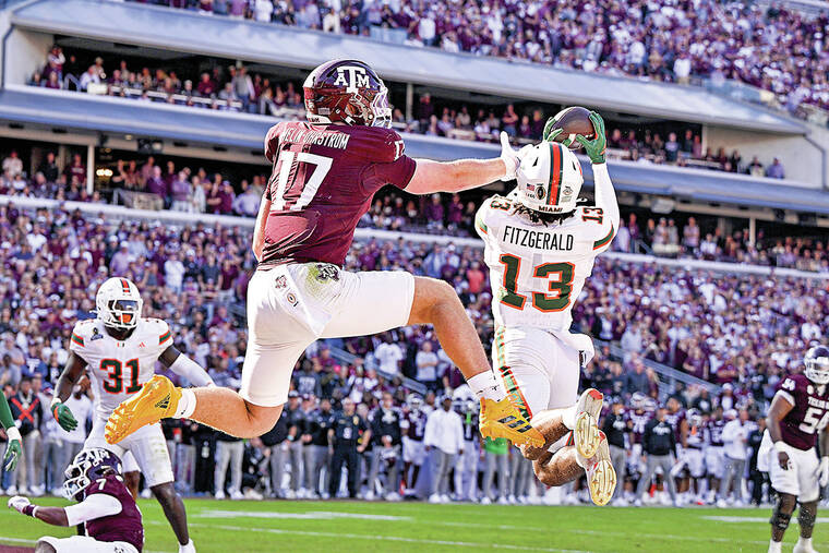 College roundup: Miami tops Texas A&M in CFP first round; Ohio State next