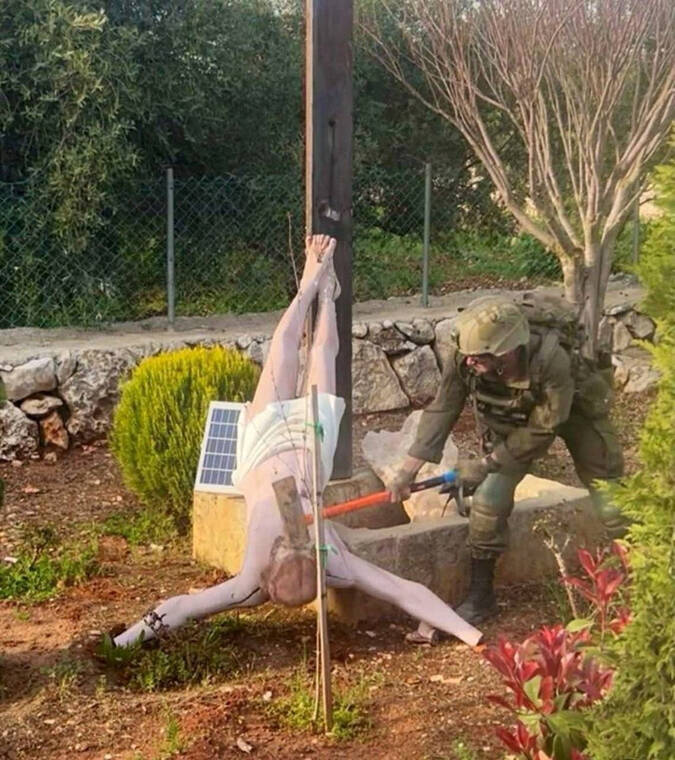 Israeli soldier’s desecration of crucifix in south Lebanon draws condemnation